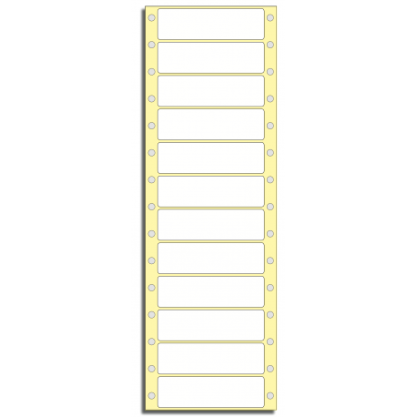 Tabelační etikety 81 x 23,5 mm, 1 řada