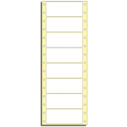 Tabelační etikety 89 x 36 mm, 1 řada