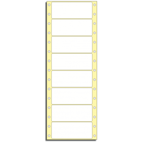 Tabelační etikety 89 x 36 mm, 1 řada