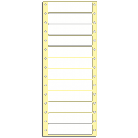 Tabelační etikety 101,6 x 23,8 mm, 1 řada