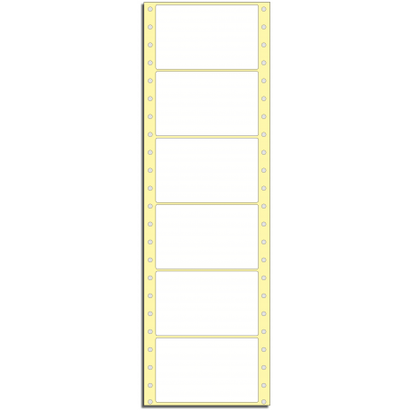 Tabelační etikety 118 x 74 mm, 1 řada