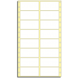 Tabelační etikety 76 x 36,5 mm, 2 řady