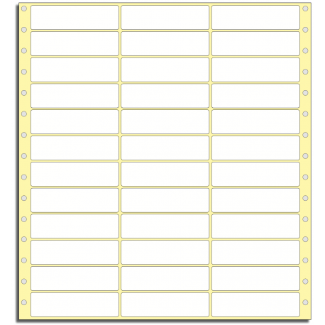 Tabelační etikety 89 x 23,8 mm, 3 řady