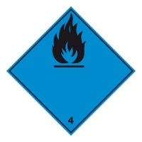 Nebezpečí vyvíjení hořl. plynu při styku s vodou 4.3
