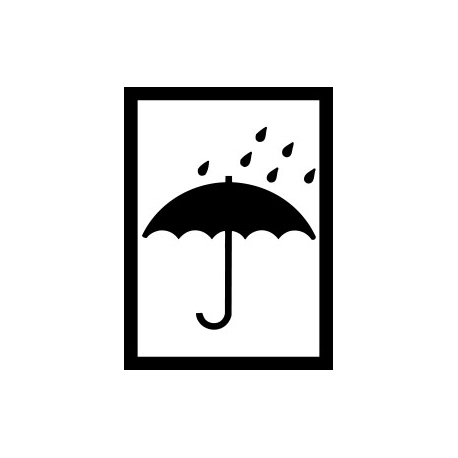 Výstražná etiketa - Deštník 74 x 100 mm