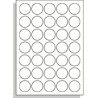 Tištěné samolepící etikety A4 35 mm kruh